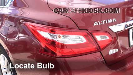 2017 Nissan Altima SL 2.5L 4 Cyl. Lights Tail Light (replace bulb)